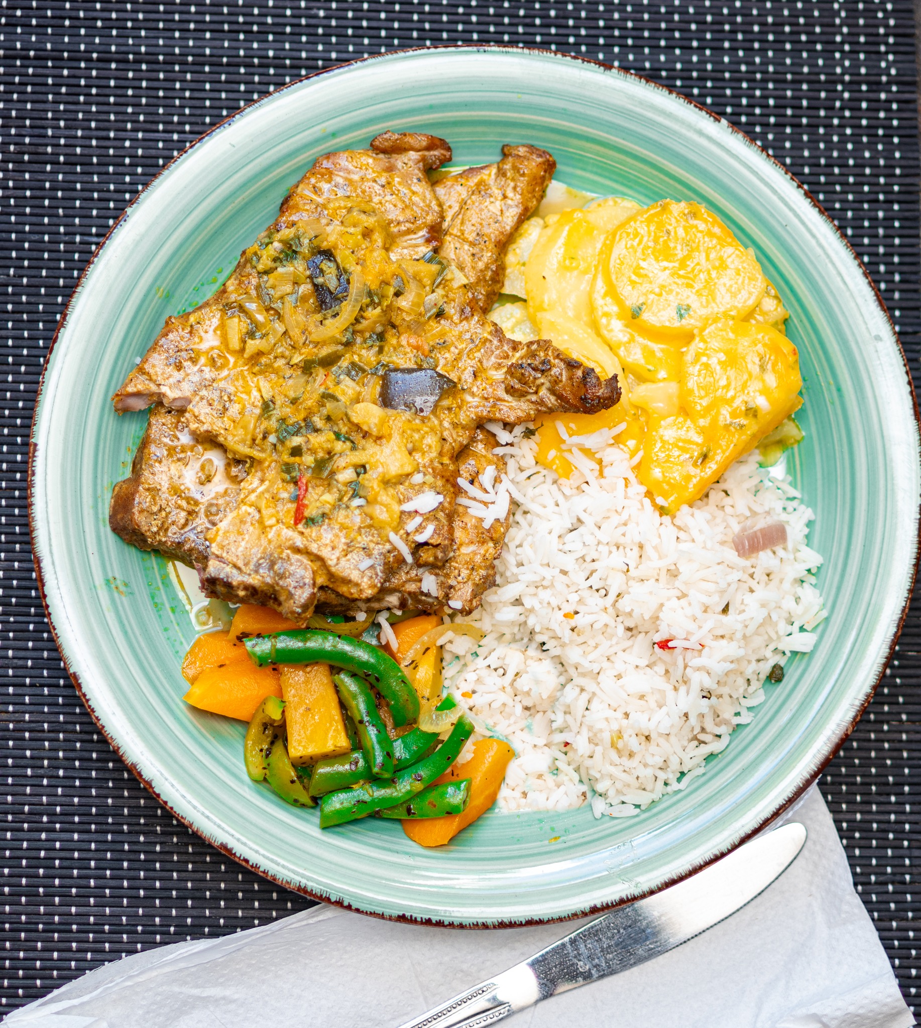 Caribbean food at Manoe's Cornerstone