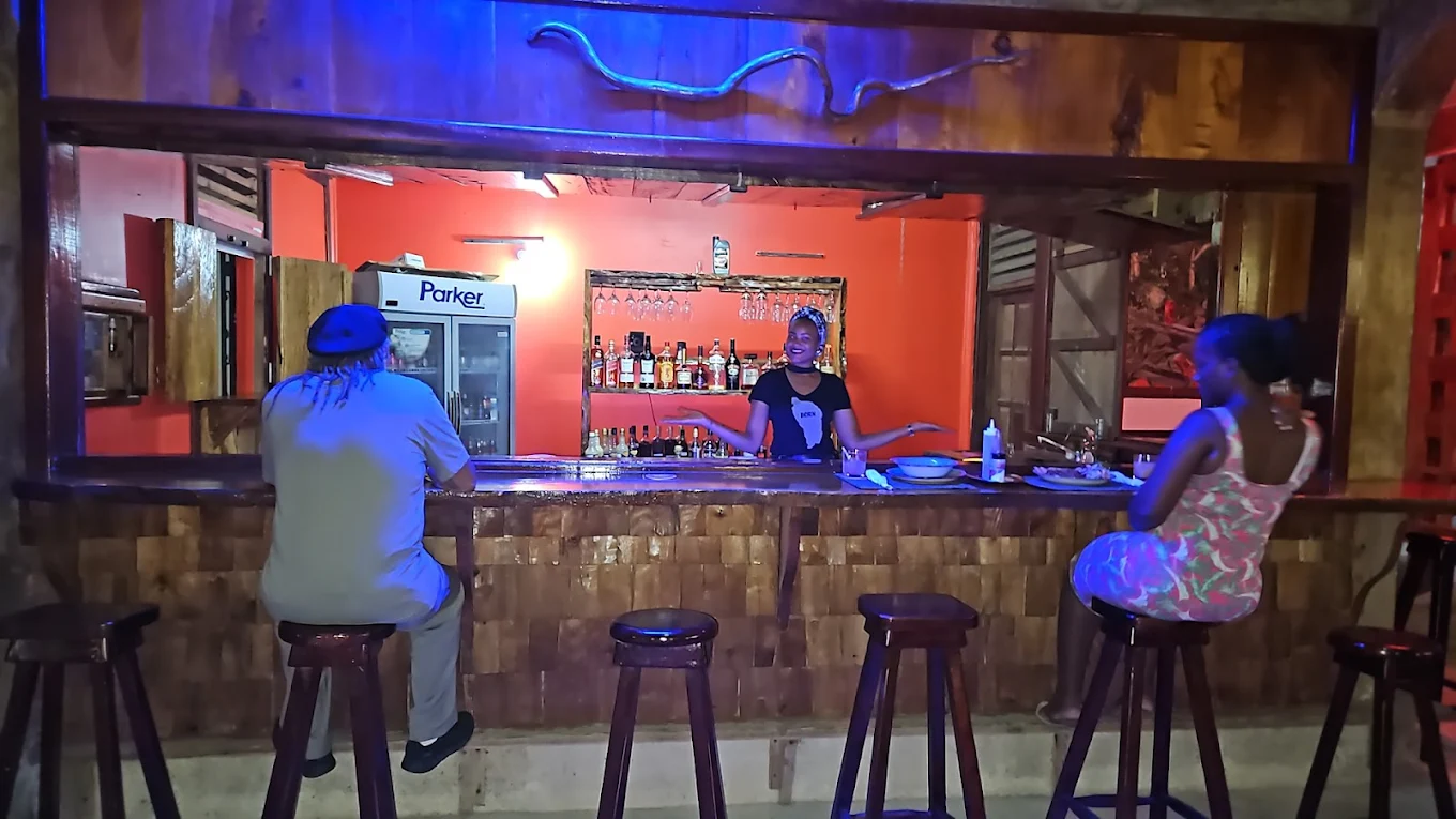 The bar at Manoe's Cornerstone
